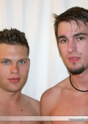 Amateur gay studs Samuel & Phenix Saint blowing each other's hard cock