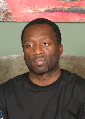 Mature gay dude strips and touches his sexy chest and big black dick