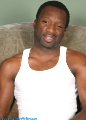 Mature gay dude strips and touches his sexy chest and big black dick