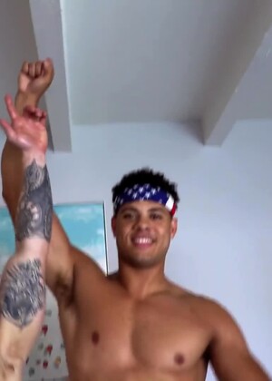 Jerk Off Race - Loser Gets JIZZED On! Channing Rodd, Dustin Hazel, and Jacob Booker Go Head-To-Head