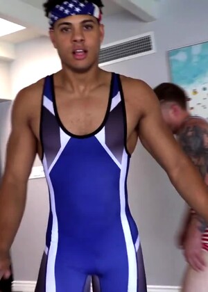 Jerk Off Race - Loser Gets JIZZED On! Channing Rodd, Dustin Hazel, and Jacob Booker Go Head-To-Head