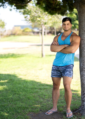 Sexy gay athletes Axel Rockham and Kyle anal fuck pics