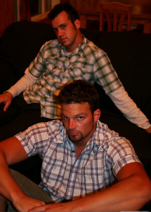 Amateur gays Lucas and Ricky M doff their plaid shirts and play an oral game