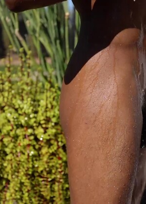 Kendrix Carter Tastes His Cum Before A Long Shower Outside