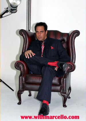 Nothing turns Marcello on more than getting photographed in his sexy suits
