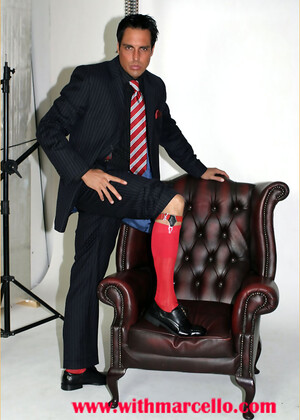 Nothing turns Marcello on more than getting photographed in his sexy suits