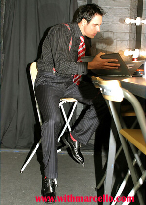 Nothing turns Marcello on more than getting photographed in his sexy suits