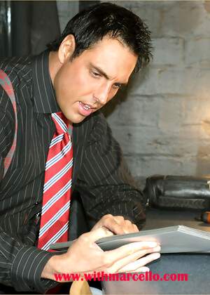 Nothing turns Marcello on more than getting photographed in his sexy suits