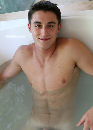 Alan takes bath