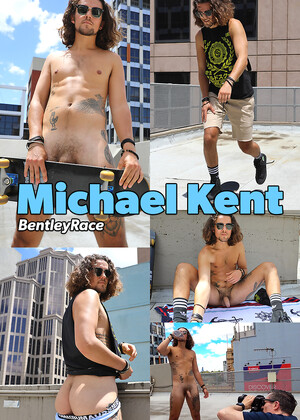 British skater Michael Kent naked on the Bentley Race roof