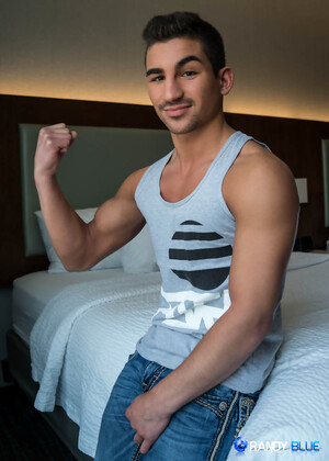 Lukas Valentine prepares for his first bareback scene