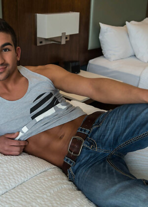 Lukas Valentine prepares for his first bareback scene