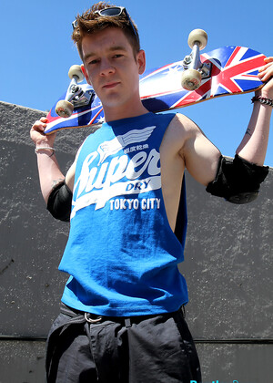 Red headed Aussie - Cody James naked on the roof