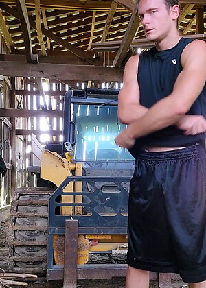Connor Woods Tractor Jerk-Off Peep, Scene #01