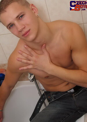 Cute straight boy shows dick