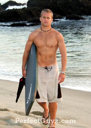 Hot surfer jacking off dick