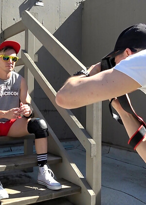 Aussie boy Bailey James getting naked on the roof