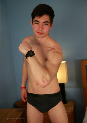 Tall and Lean Straight Pup Toni Shows us his Rock Hard Uncut Cock!