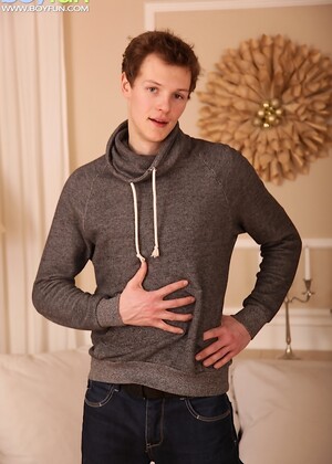 Cute twink Danny Blakins stroking his beautiful cock.
