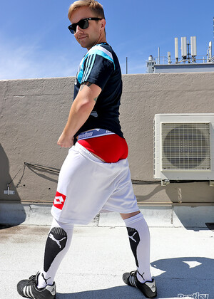 Get naked on the roof with my hot mate Luc Dean