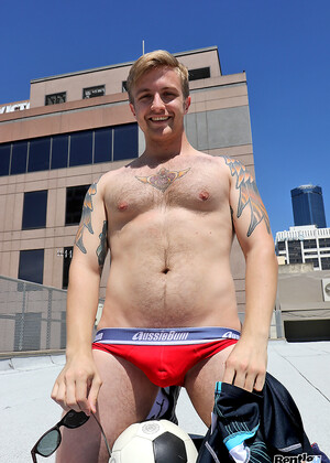 Get naked on the roof with my hot mate Luc Dean