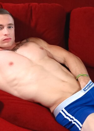 Markie More plays with his cock