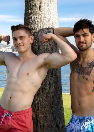 Gay rowers Jay Tee & Leeroy Jones engage in anal action after practice