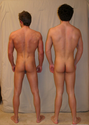 Sexy homosexuals Drake and Blake strip their clothes and pose naked