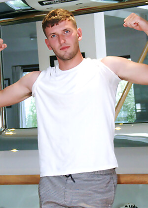 Young Straight Footballer Jude Moore