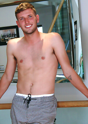 Young Straight Footballer Jude Moore