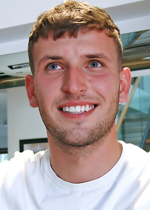 Young Straight Footballer Jude Moore