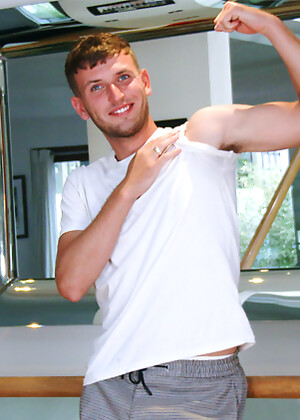 Young Straight Footballer Jude Moore