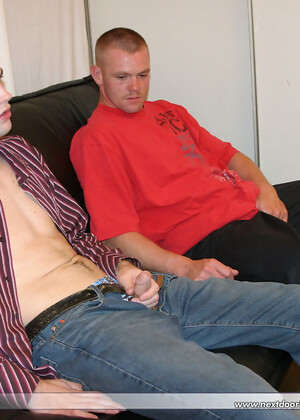Horny roommates Tim & Nathan give each other oral pleasure on the sofa