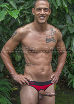 Tall 9" Tyson is Back! Army Vet & Nurse, Crotchless Jock, Walks & Mows Lawn Hard, Pees x2, Erupts in Hawaii!