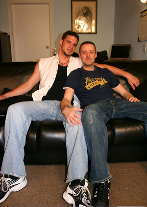 Gay couple Matt & Luc suck each other's big dick before having anal sex