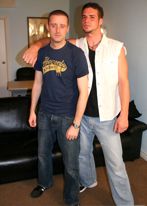 Gay couple Matt & Luc suck each other's big dick before having anal sex