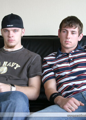 Three horny guys pull out their dicks and masturbate together on a couch