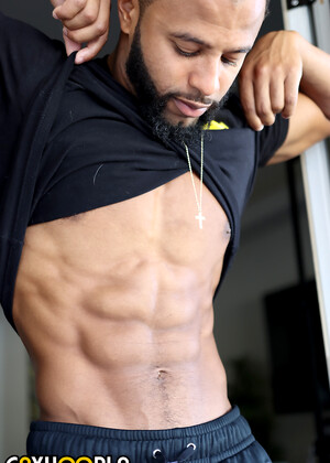 Draco Young Rubs Down His Grade-A Lean Meat