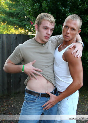 Gay stud Riley finds his BF Jack stroking his big dick & gives him a hot BJ