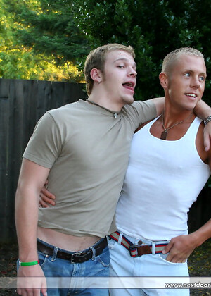 Gay stud Riley finds his BF Jack stroking his big dick & gives him a hot BJ