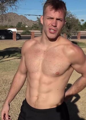 Hairy Football Jock Michael Kasten Jerks Off