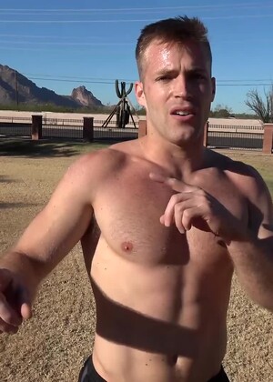 Hairy Football Jock Michael Kasten Jerks Off