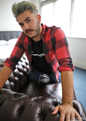 Handsome Aussie boy Zak Bray is getting off in the Bentley Race studio