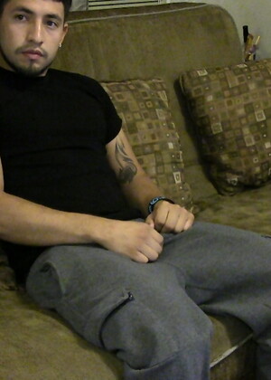Hot stud Aron masturbates