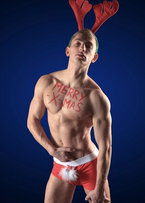 Ingo blond athletic christmas twink