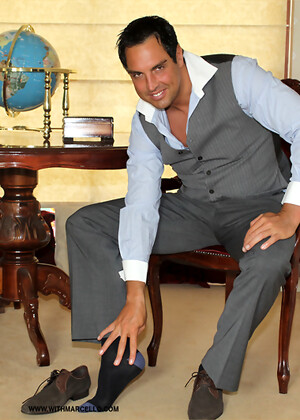 It doesnt take long for Marcello to pull his big dick out and have some fun