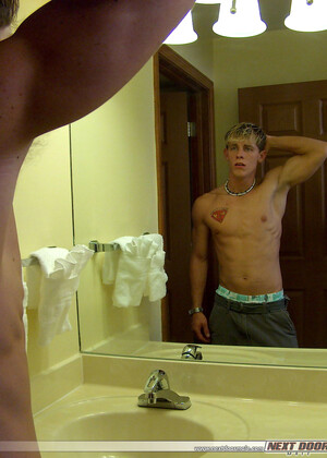 Owen posing naked