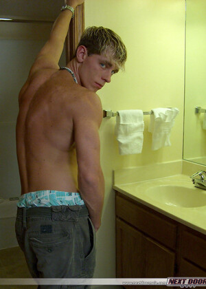 Owen posing naked