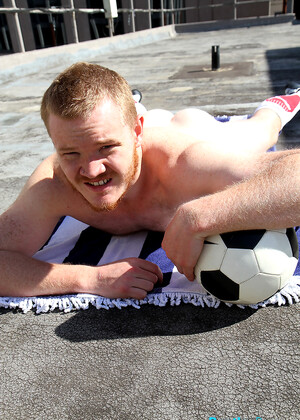 Aussie Red Head - Beau Jackson strips naked out on Ben's rooftop