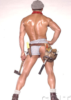 Ken Marx posing naked